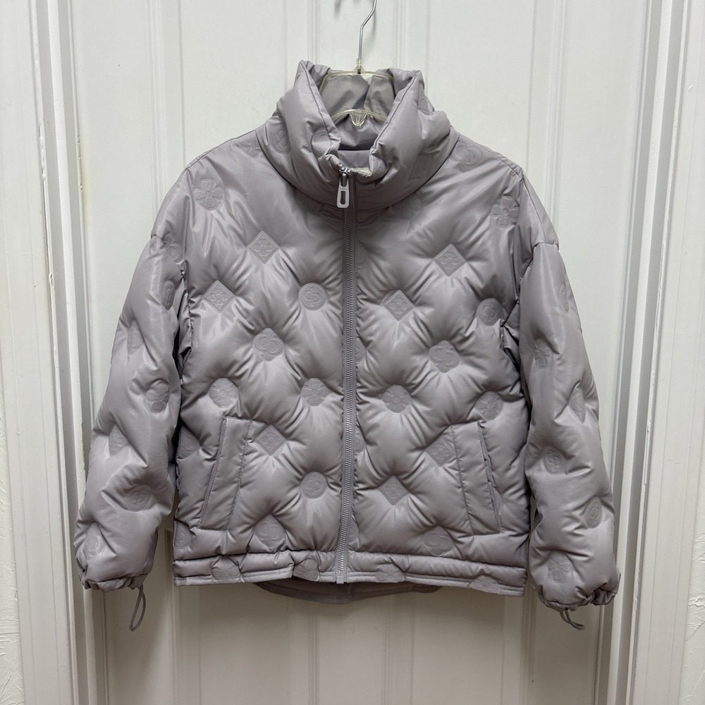 Peacebird Women's Lightweight Puffer‎ Jacket With Drawstring Hem Periwinkle - XS
